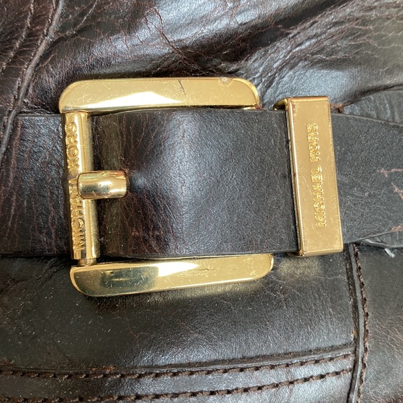 Michael Kors Ankle Boots with Goldtone Hardware and Lug Sole - Picture 4 of 12